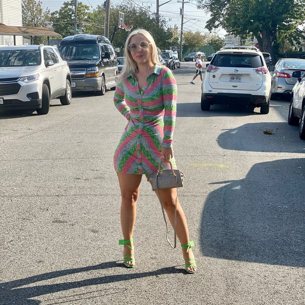 Zara button down dress